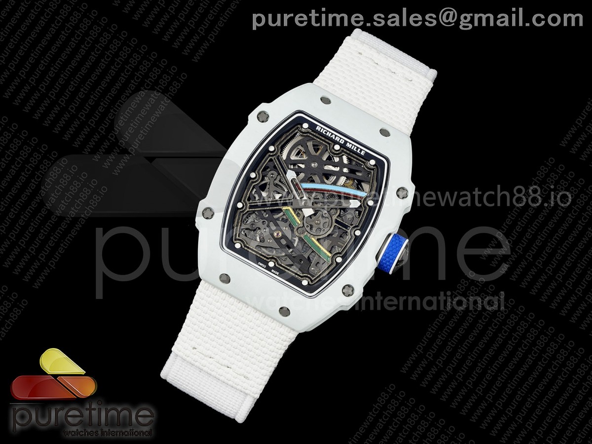RICH Maker's 1:1 RM67-02 White NTPT 2026 UAE Skeleton Dial CRMA7 Super Clone